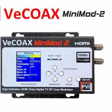 HDMI via coaxial cable