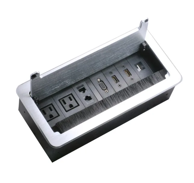 Conference Table Connectivity Box for A/V - 4K